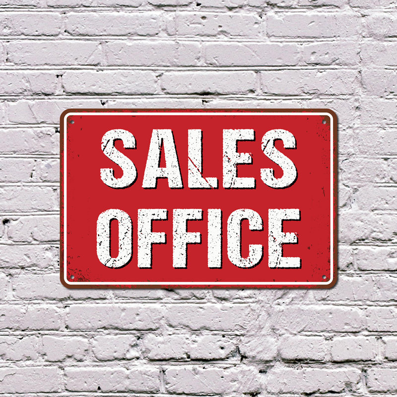 Enseigne de vente en aluminium 10 po x 14 po, H 10 po x l 14 po x P 0,1 po