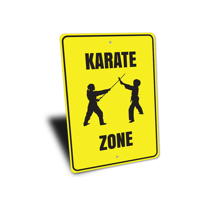 Plaque de karaté en aluminium, H 14 po x l 10 po x P 0,04 po