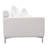 Boa Sofa, 2 Throw Pillows, Modern Loose Back White Linen 95 Inch