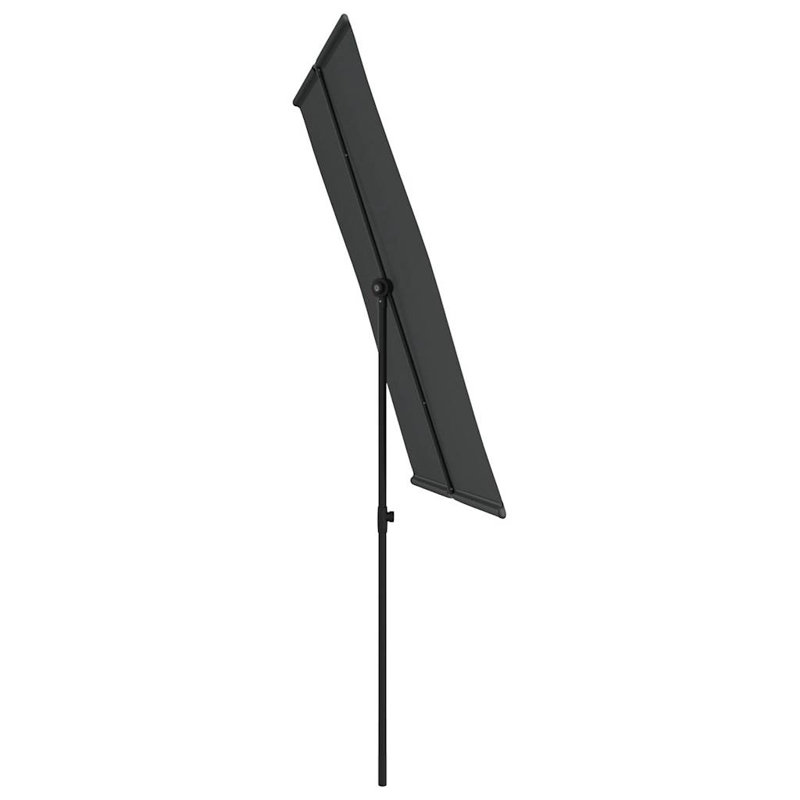Parasol de jardin anthracite à hauteur réglable, Anthracite