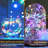 12 Pack Multi-Color Fairy Lights Battery Operated - 7Ft 20 LED Waterproof Micro Firefly Lights For Christmas Decor, DIY Craft, Wedding Table Centerpieces, Flowers-124246204