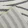 Tapis gris / ivoire en polypropylène tissé à la machine Barklay