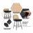 Upholstered Swivel Counter Stool With Rattan Backrest-106484844-106484845