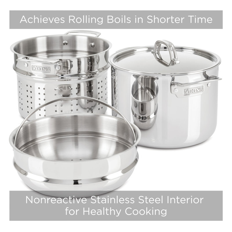 Viking 3-Ply Stainless Steel 8-Quart Multi Pot