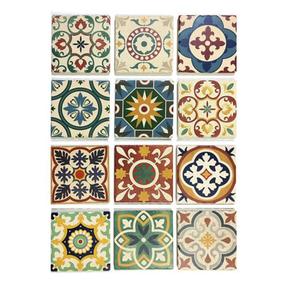 Ceramic Square 72 Piece Coaster Set