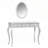 Luxury Makeup Vanity Desk With Oval Mirror-1516264402