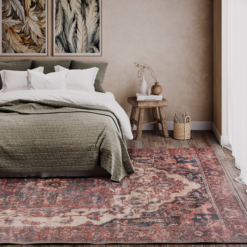 Vintage Look Area Rug, Rectangle 80 x 150 cm