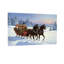 Traîneau de Noël en hiver avec famille et chevaux-750000169