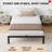 Metal Platform Bed Frame Twin Size 14 Inch, Noise Free Quiet Design, Heavy Duty Steel Support, Under Bed Storage, Easy Assembly-1151839487