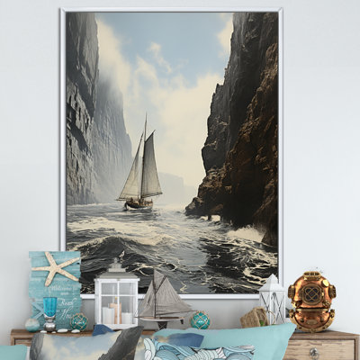 Kohki Coastal Ocean Cliff III, reproduction d'art sur toile