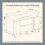 Meuble-lavabo mural en mélamine de bois de 48 po, aspect bois naturel, résistant à l'usure et aux égratignures, surface non poreuse et facile à nettoyer, préassemblé-1426391841