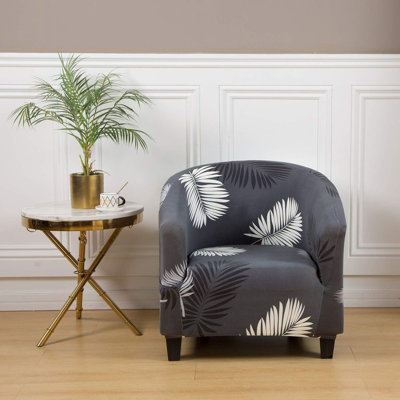 Tub Chair Covers For Armchairs, Club Chair Slipcover, Wing Back Covers Stretch Sofa Covers Spandex Plush Seat Covers Furniture Protector Removable Washable For Living Room