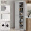 Garde-manger autoportant, armoire de rangement haute avec 4 portes et tablettes réglables