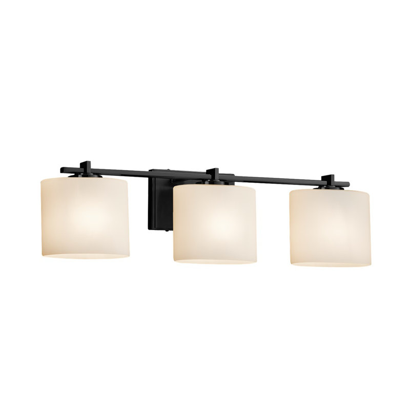 Éclairage pour meuble-lavabo 3 lumières Casson, Noir mat
