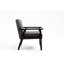 Pièce en lin gris: table basse, chaise, chaise de table en bois massif