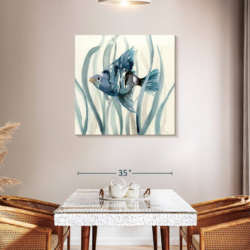 Brampt Fish In Seagrass II, 36" H x 36" W