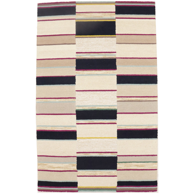 Tapis moderne multicolore touffeté à la main Mishaila