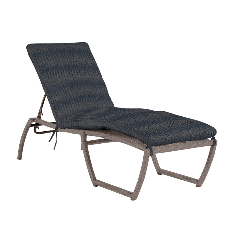 Skye 80.5" Long Reclining Single Chaise with Cushions, Oyster, Rollo Lace InsideOut® Linen, Welt