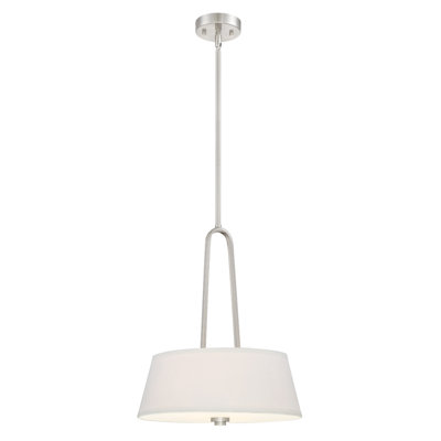 Luminaire suspendu tambour simple 2 lumières Bomberger