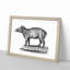 Tapir in Black & White by George Shaw - Picture Frame Drawing Print-55640806-55640804