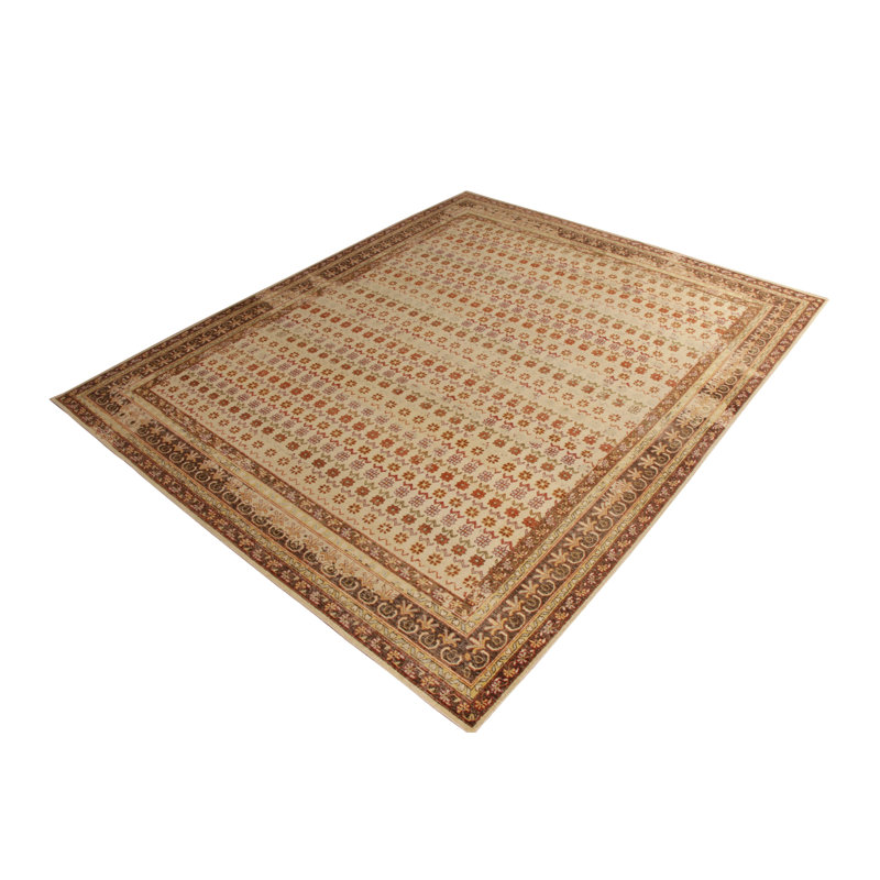 Distressed Homage Hand Knotted Wool Area Rug, Rectangle 12' x 15'