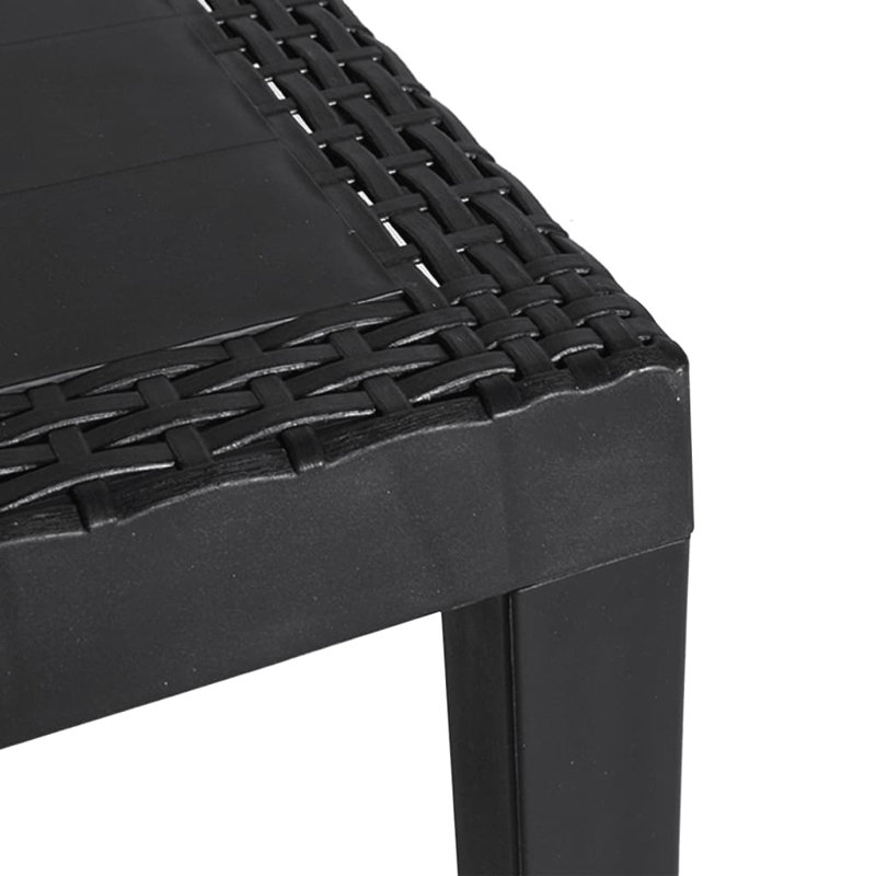 Mairianne Rectangular Outdoor Coffee Table , 23.23cm cm W 18.5cm cm D, Anthracite