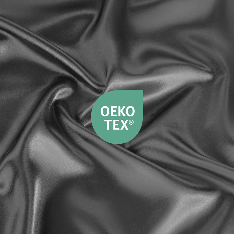 Silver Full Size Satin Microfiber Sheet Set