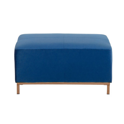 Frances 95cm Wide Velvet Rectangle Footstool Ottoman