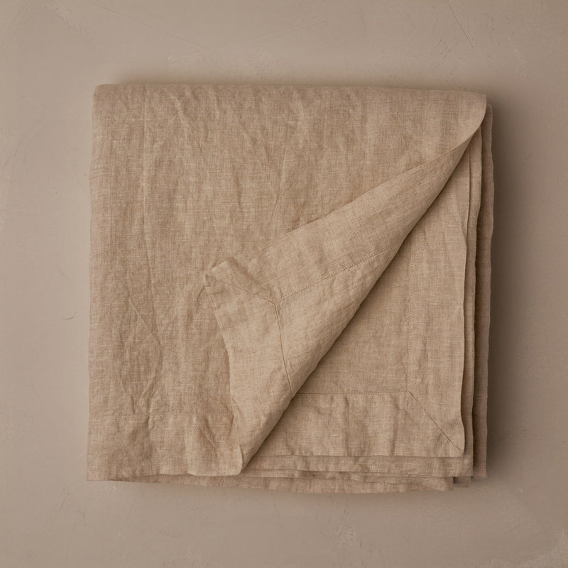Classic Linen Flat Sheet, Queen Flat Sheet, Natural