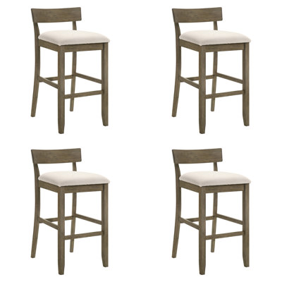 Ensemble de 4 tabourets de bar Merie Modern