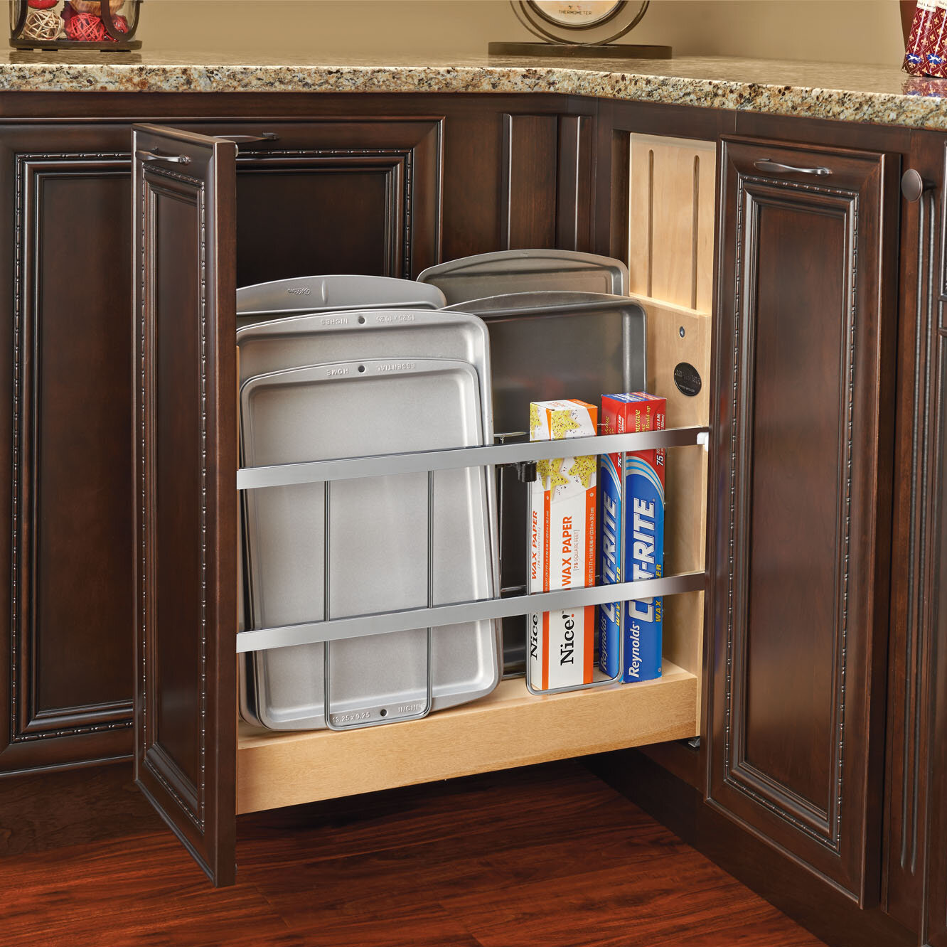 https://assets.wfcdn.com/im/66587763/compr-r85/1582/15822827/rev-a-shelf-pull-out-tray-divider-kitchen-cabinet-organizer.jpg