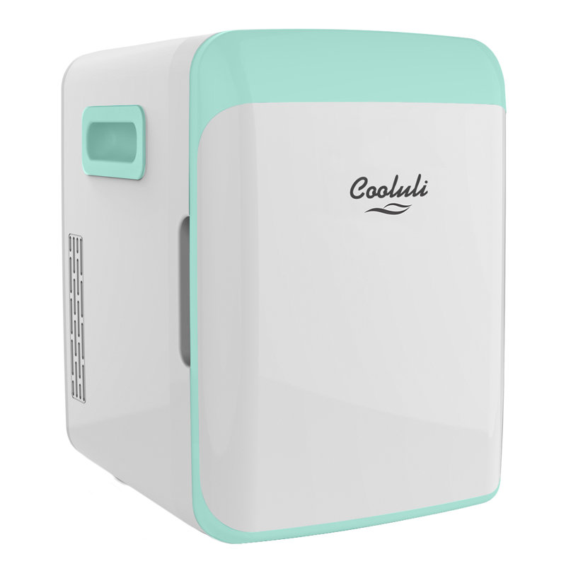 Cooluli 0.35 Cubic Feet Portable Countertop Mini Fridge, Turquoise
