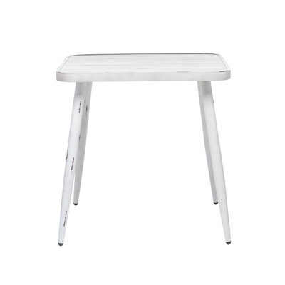 Nynne Square Metal Outdoor Dining Table , 27.5'' in. W 27.5'' in. D