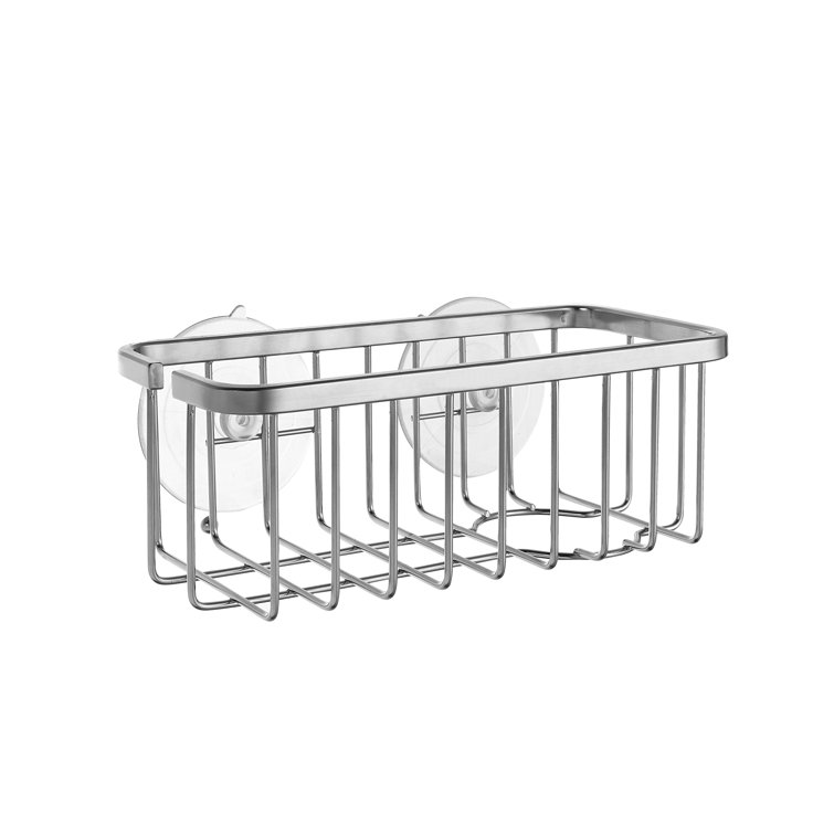 NeverRust 304 Stainless Steel Kitchen/Bathroom Sink Suction Holder for Sponges, Scrubbers, Soap