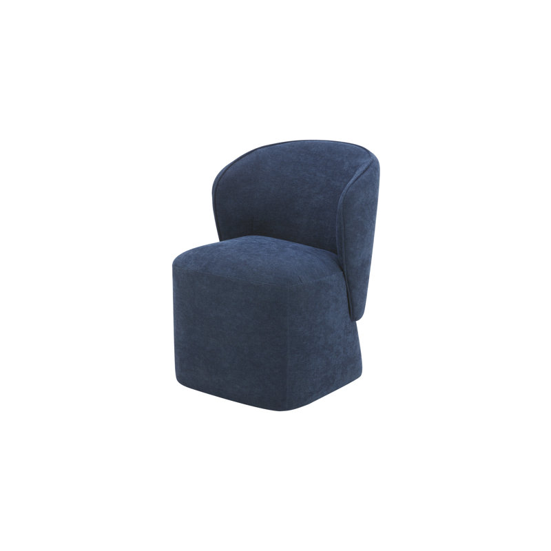 Angeliah Upholstered Parsons Chair, Midnight Navy