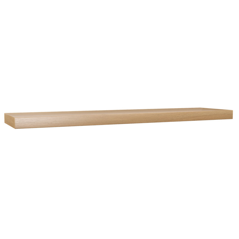 Plain Sliced Oak Floating Shelf, Oak Wood