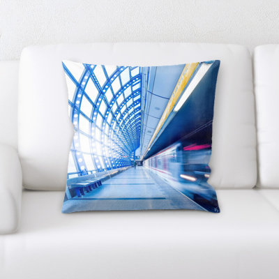 Train Experience Throw Pillow