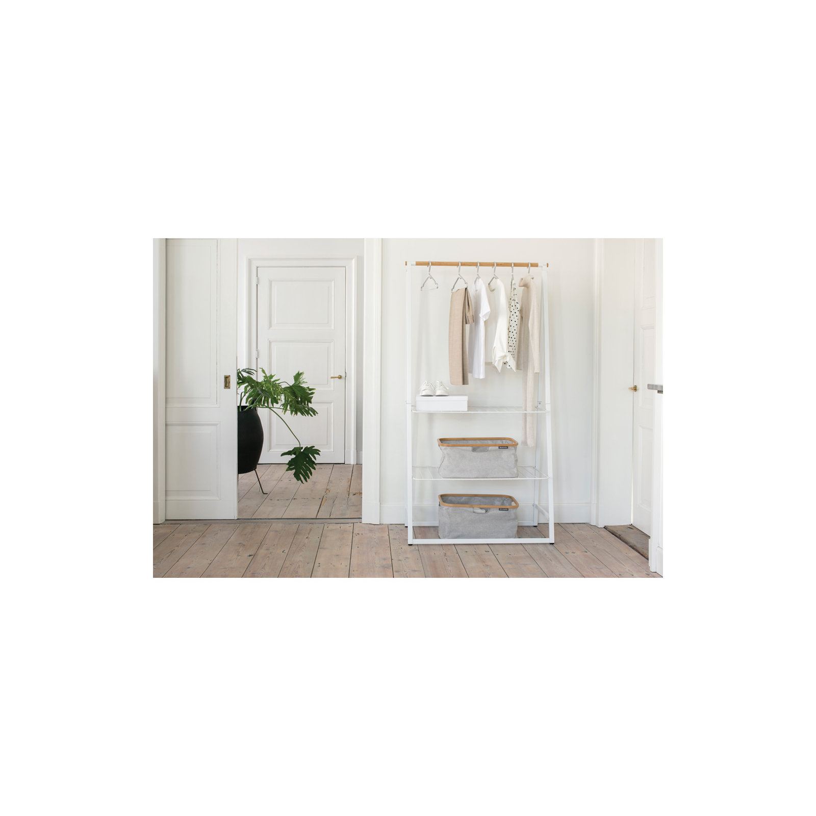 Brabantia Linn Garment Clothes Rack, Large, White