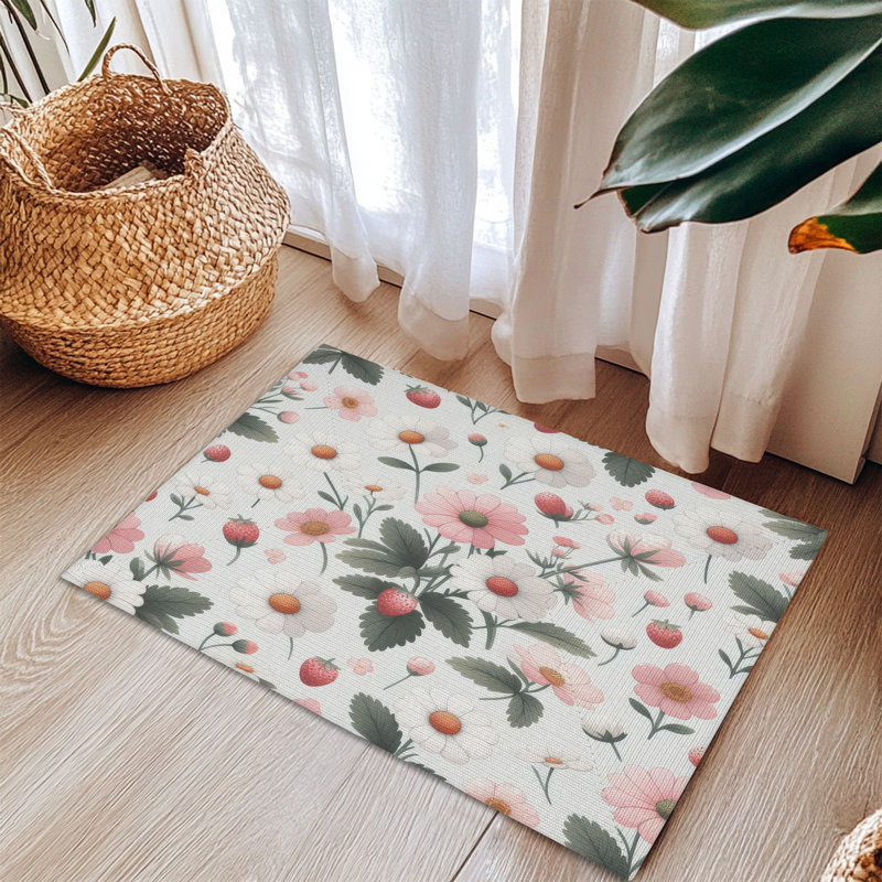 Tapis tressé Fresh Flower & Berry, Rectangulaire 3 pi x 5 pi
