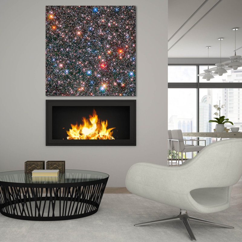 «Milky Way Bulge» par l'art mural en verre télescopique Hubble de la NASA, H 36 po x l 36 po x P 0,2 po