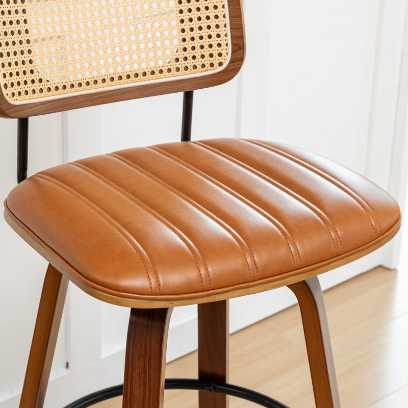 Tabouret de bar Valerie, Brun, Tabouret de comptoir (siège d'une hauteur de 25 p