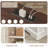 Jaimar 24"W Farmhouse Square End Table with Charging Station&Adjustable Storage Shelf-1241779241-1241779245
