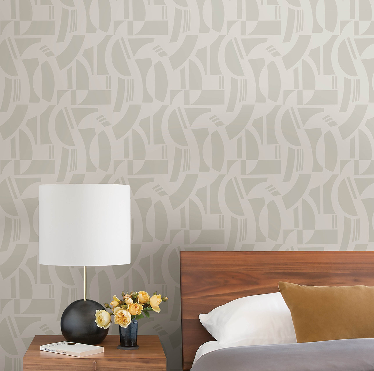 Carter Wallpaper Double Roll, Off-White