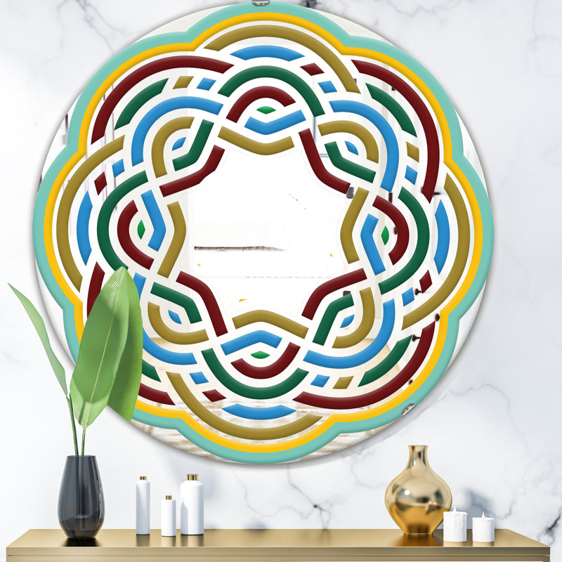 Miroir d'appoint Byzantine, H 23,6 po x l 23,6 po