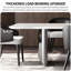 Ensemble de table de salle à manger rectangulaire simple en marbre de luxe-102629431