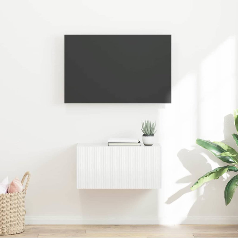 TV Stand for TVs up to 24", Gloss White