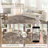 Machine Washable Rug Oriental Vintage Non-Slip Low Pile Rubber Backing Area Rug for Living Room Bedroom Kitchen Dining Room-1831684539