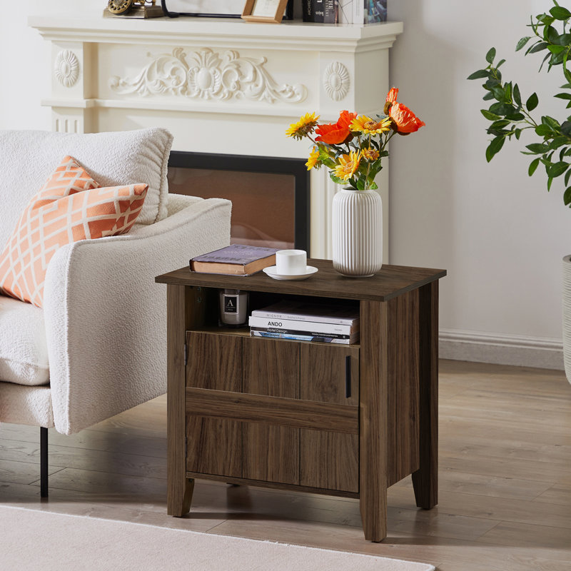 Table de chevet Cerrato, Brun