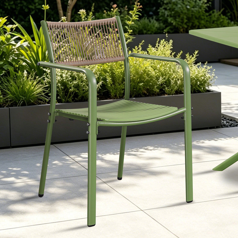 Rimini Patio Dining Armchair, Green