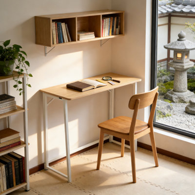 Bureau d'ordinateur pliable pour bureau à domicile, petit bureau pliant pour chambre à coucher, dortoir, appartement
